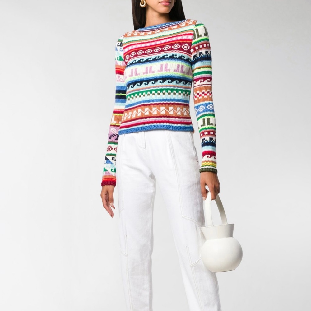 NWT Lanvin knitwear Wool Sweater, colorful size S
